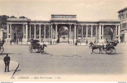 England - LONDON - Hyde Park Corner - Publ. Levy L.L. 193