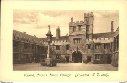 Oxford Oxfordshire Corpus Christi College