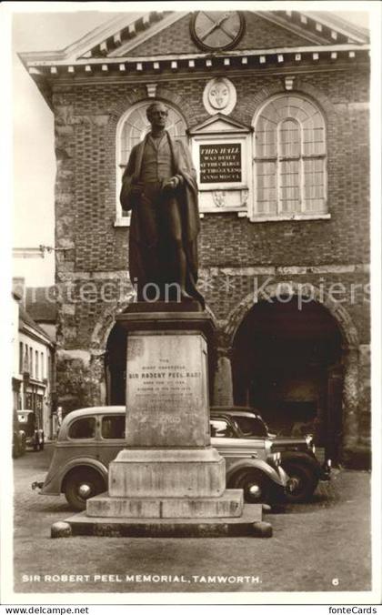 Tamworth Staffordshire Sir Robert Peel Memorial