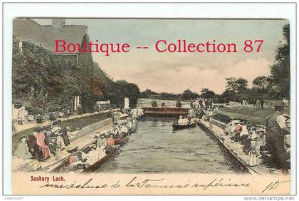 UNITED KINGDOM - LONDON SUBURBS - SUNBURY LOCK - ECLUSE de la TAMISE - DOS  VISIBLE