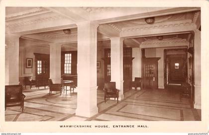 uk30643 entrance hall warwickshire house real photo uk