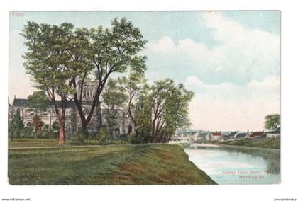 Haddington - Abbey from River Tyne - old East Lothian postcard