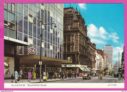 314029 / United Kingdom > Scotland > Lanarkshire / Glasgow - Sauchiehall Street Building Peoples Cars Buses PC 1776 R.