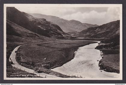 Vintage Postcard Scotland Sma Glen Perthshire Mountain And River