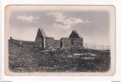 Isle of Whithorn, Wigtownshire - St Ninian's Church ruins - 1928 used postcard