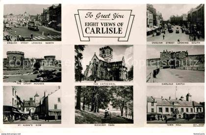 Carlisle English Street North and South Court Houses Cathedral Carlisle Castle S