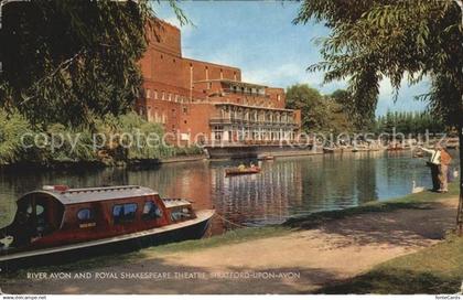 Stratford-Upon-Avon River Avon and Royal Shakespeare Theatre