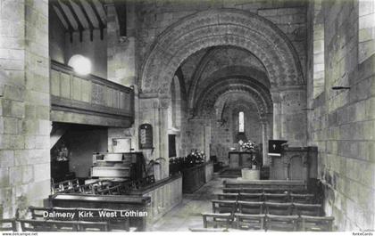 West Lothian Dalmeny Kirk Kirche Innenansicht