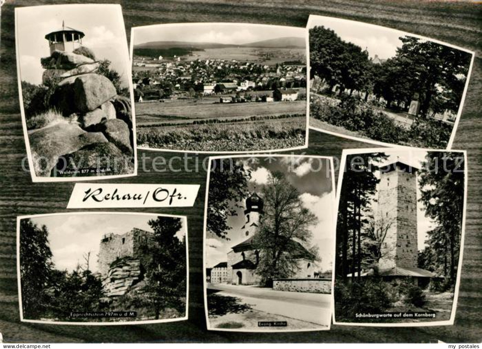 Rehau Oberfranken Waldstein Schoenburgwarte Epprechtsstein Kirche Kornberg