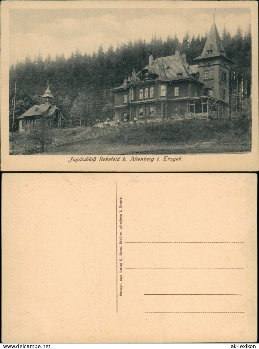 Rehefeld Altenberg (Erzgebirge) Jagdschloß  . Erzgebirge 1910
