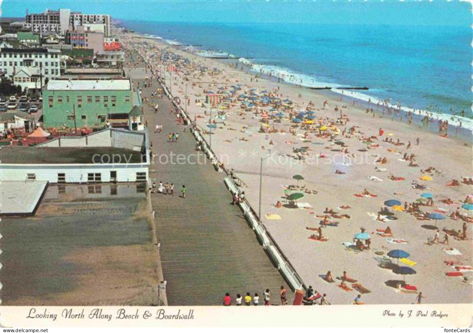 Rehoboth Beach Delaware USA Beach and Boardwalk Fliegeraufnahme