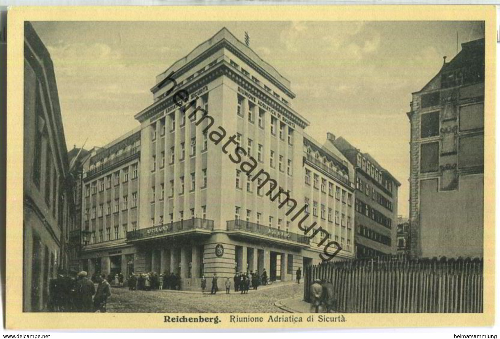 Reichenberg - Liberec - Riunione Adriatica di Sicurta - Verlag L. & P. Praha - Foto-AK ca. 1930