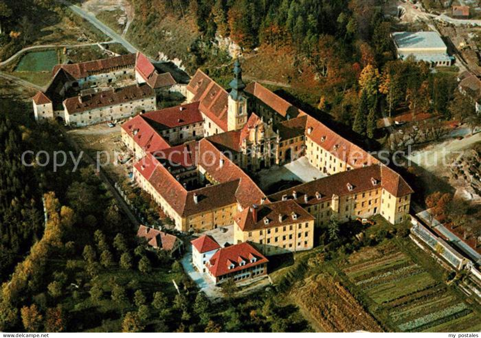 Rein Steiermark Zisterzienserstift Fliegeraufnahme
