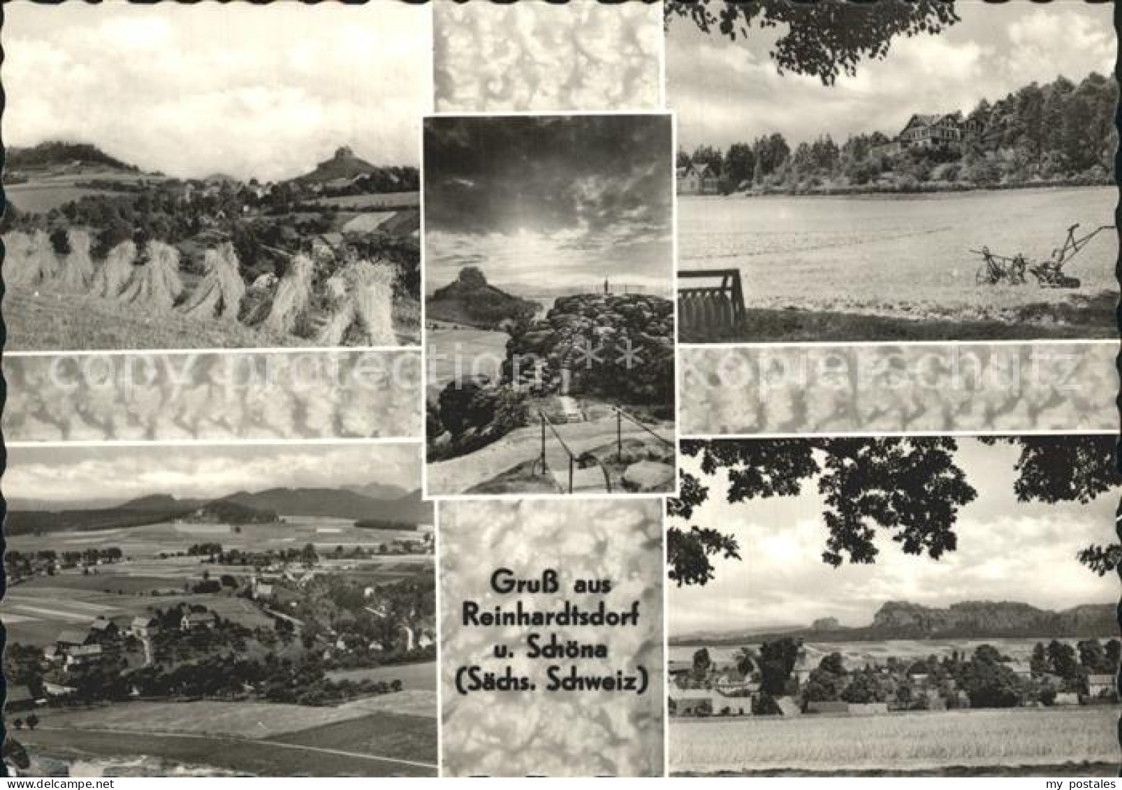 Reinhardtsdorf-Schoena Teilansichten Panorama