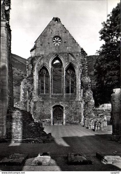 CPM Vallee Crucis Abbey Denbighshire Nave looking west