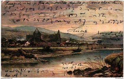 CPA Carte Postale  Royaume Uni  les ruines de l'abbaye de Tintern au Pays de Galles. VM106967