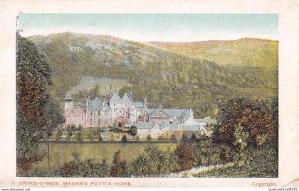 uk25860 madame pattis home craig y nos wales uk