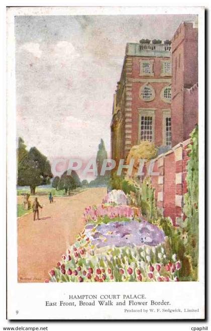 CPA Hampton Court Palace East Front Broad Walk and Border