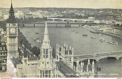 CPM River Thames from Victoria Tower Houses of Parliament London
