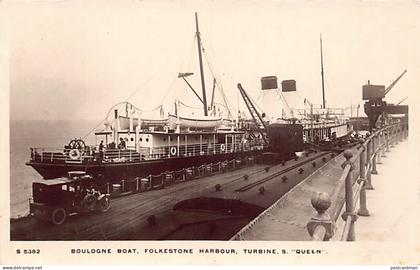 England - FOLKESTONE - Boulogne Boat Folkestone harbour, Turbine S. Queen