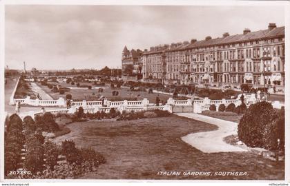 ENGLAND - Italian Gardens, Southsea, Postcard 1947