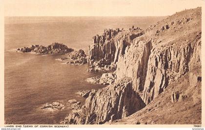 L242 England Land's End Cornwall Penzance Cliff vintage postcard