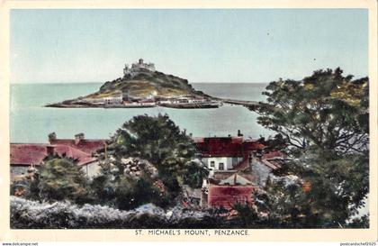 uk3238 st michael's mount penzance cornwall real photo uk