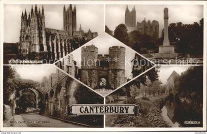 Canterbury Kent Cathedral Ruins Kent County War Memorial West Gate Greyfriars Ex