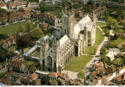 Canterbury  Kent UK Canterbury Cathedral Aerial view