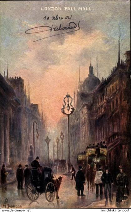 Artiste CPA Johnson, M., London City England, Pall Mall