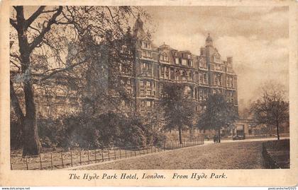 BR64343 the hyde park hotel london from hyde park  uk