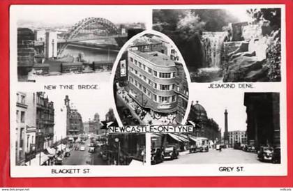 NORTHUMBERLAND  NEWCASTLE UPON TYNE RP MULTI VIEW + ART DECO BUILDING