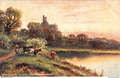 uk12936 warkworlh castle northumberland  uk