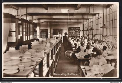 Pc Stoke-on-Trent, Porcelain factory, decorating the ware