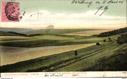 CPA The Downs from Ginsbury near worthing