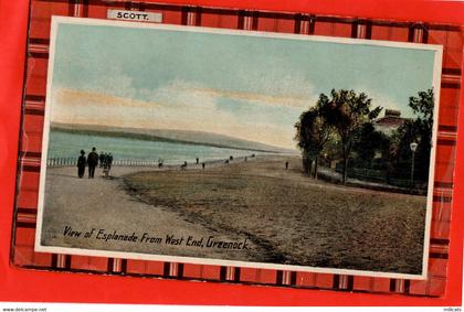 RENFREWSHIRE   GREENOCK  VIEW OF ESPLANADE DROM WEST END  SCOTT TARTAN