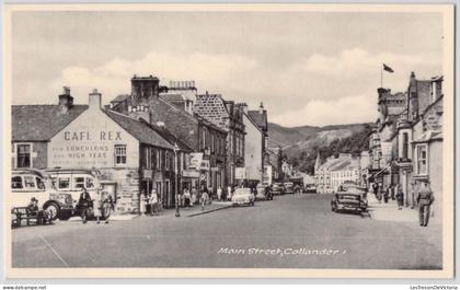 [-10%] CPA Royaume Unis - Ecosse - Stirlingshire - Callander - Main Street - Cafe Rex - Animée - Voiture