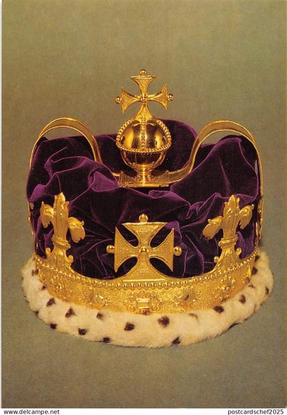 BR76639 prince of wales s crown king george II  postcard  wales