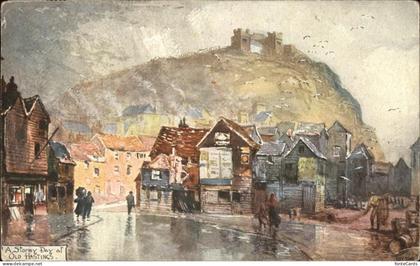 Hastings East Sussex Old Hastings Stormy Day