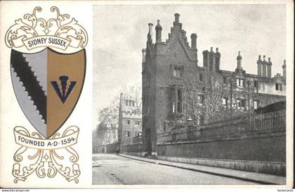 Sidney Sussex Founded ad 1594