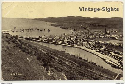 Peel / Isle Of Man: Total View - Fishing Port (Vintage PC 1909)