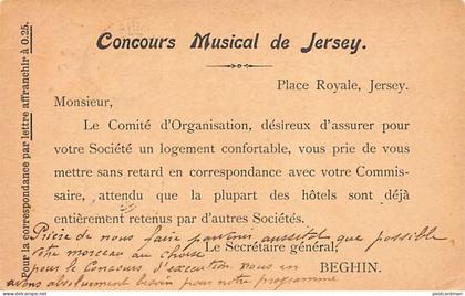 Jersey - Concours Musical de Jersey - Year 1907 - Publ. unknown