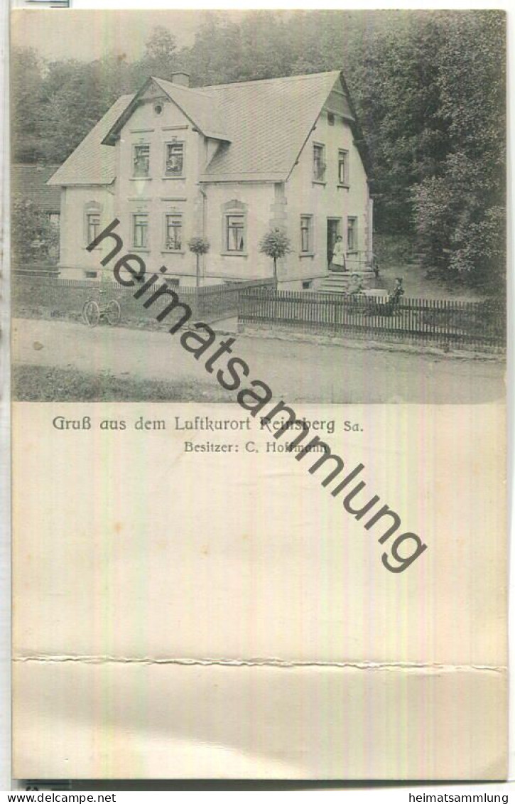 Reinsberg Sachsen - Besitzer C. Hoffmann - Verlag A. Kersten Siebenlehn - gel. 1924