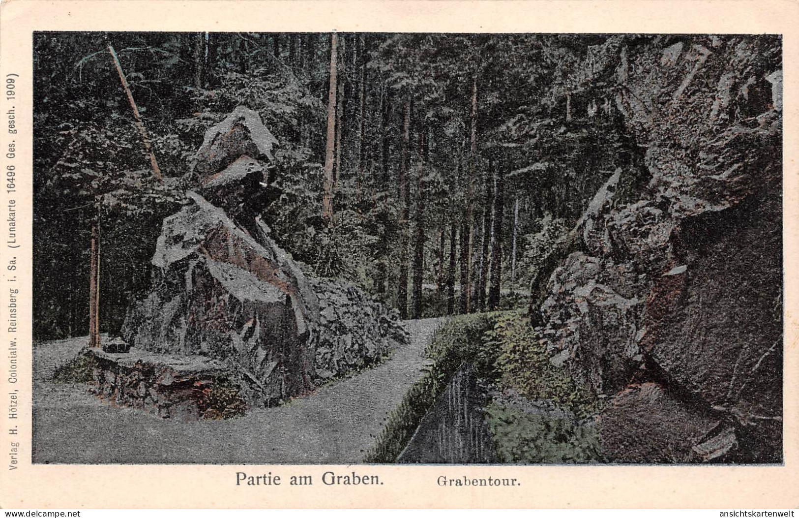 Reinsberg (Sachsen) Partie am Graben ngl #193.305