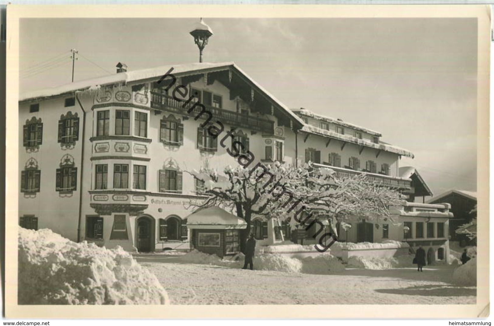 Reit im Winkl - Gasthof und Pension Unterwirt - Foto-Ansichtskarte - Verlag Photo-Zeitz Reit i. Winkl