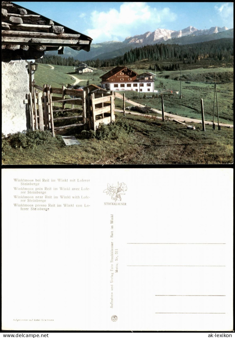 Reit im Winkl Winkimoos bei Reit im Winkl mit Loferer Steinberge 1980