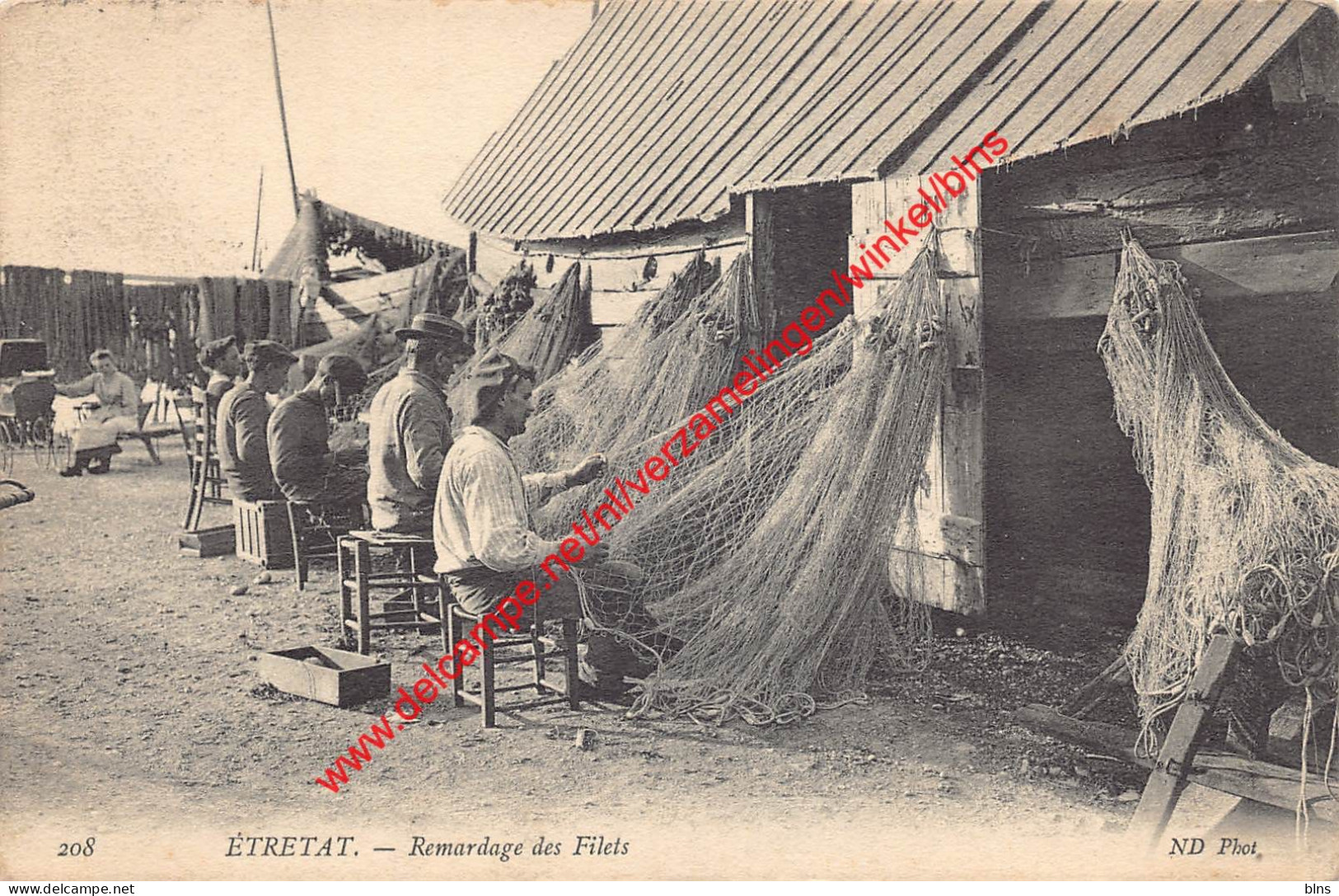 Remardage des Filets - Etretat - (76) Seine Maritime