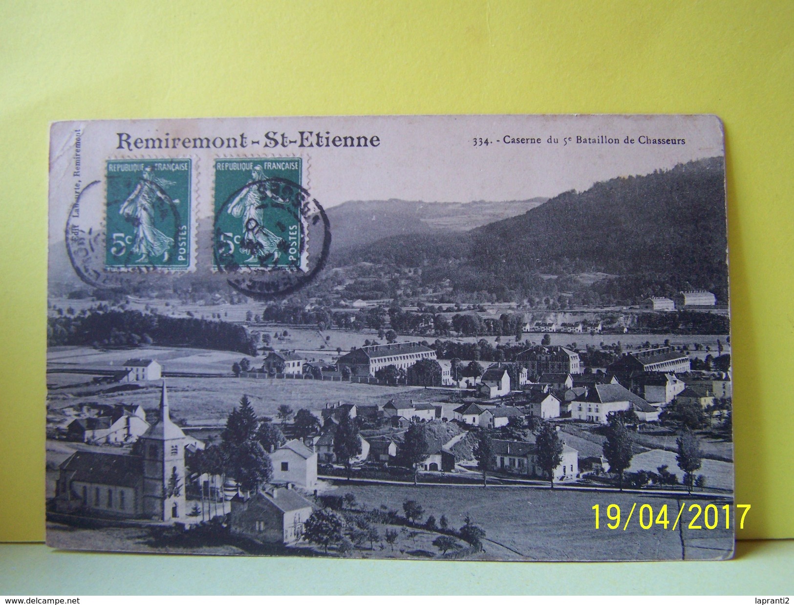 REMIREMONT (VOSGES) REMIREMONT-SAINT-ETIENNE. MILITARIA. CASERNE DU 5° BATAILLON DE CHASSEURS.