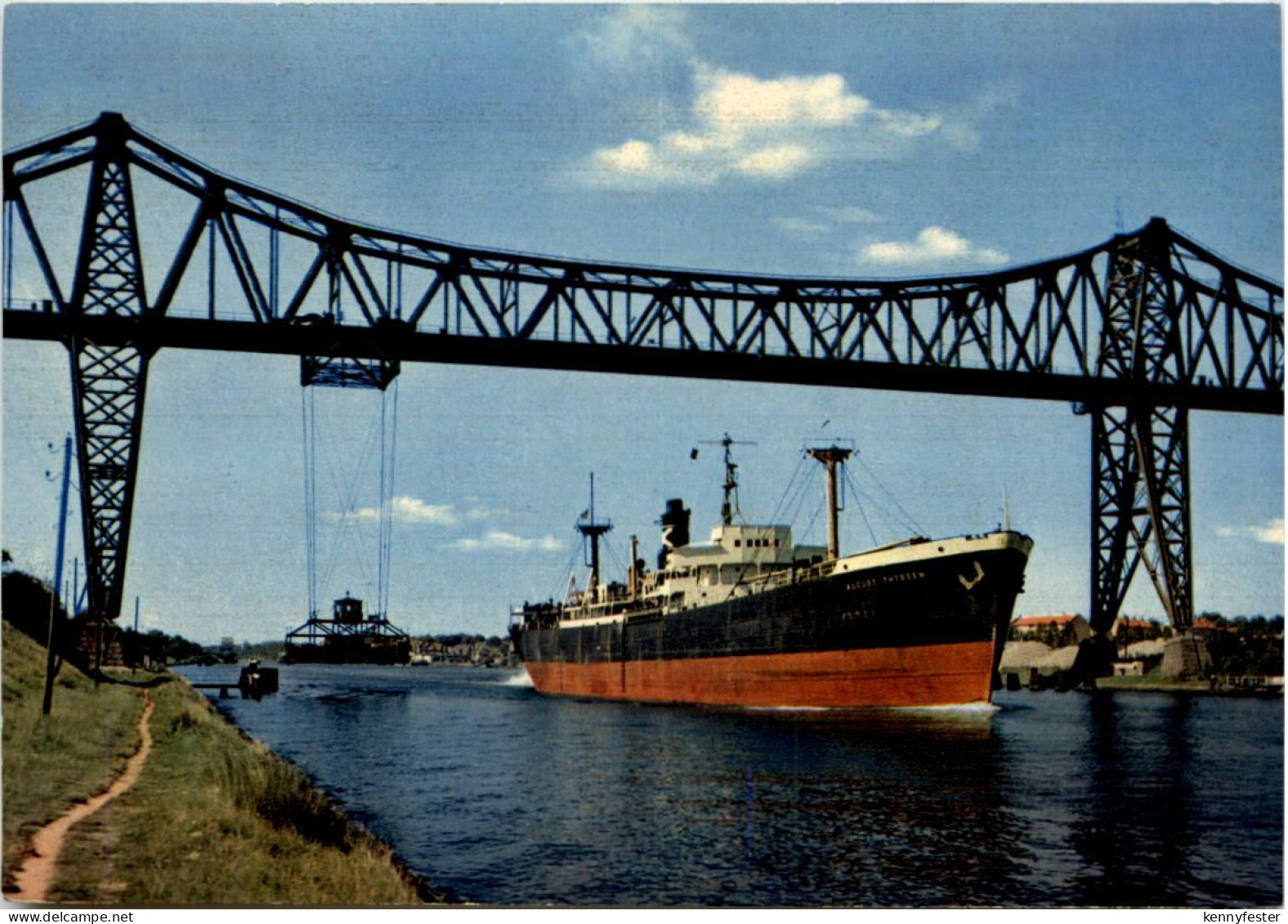 Rendsburg, Hochbrücke mit Schwebefähre