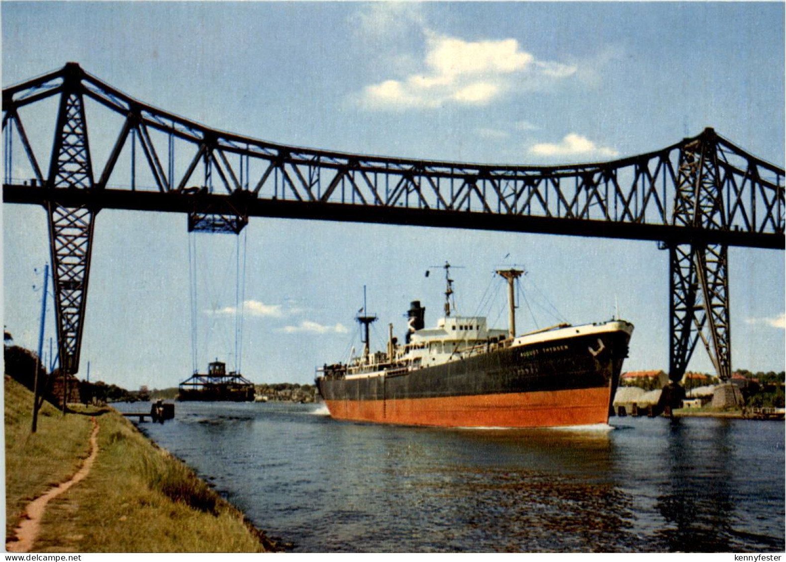 Rendsburg, Hochbrücke mit Schwebefähre